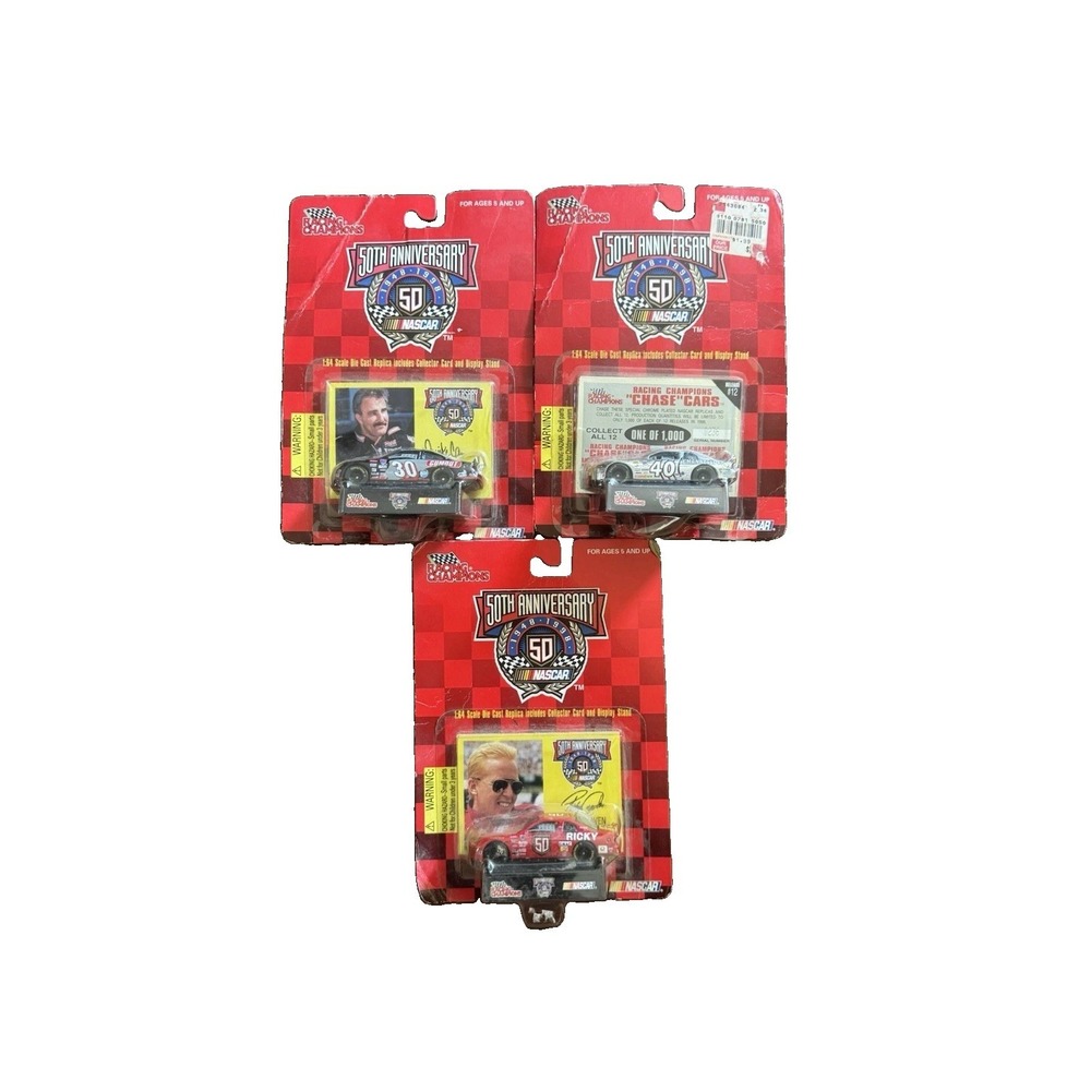 1998 Racing Champions NASCAR 50th Anniversary 1:64 Lot of 3 Chase #40 1/1000